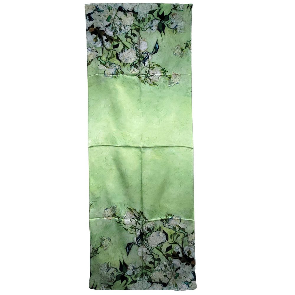 NWT Genuine 100% Mulberry Silk Satin Scarf 20"x66" Long Rectangle Shawl 5302